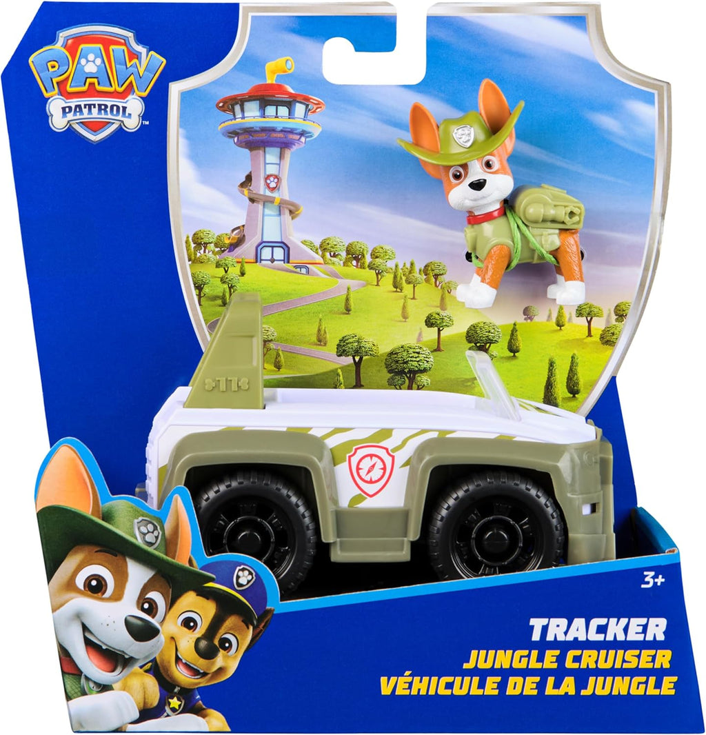PAW PATROL, Jungle Jeep with Tracker Toy Figure
