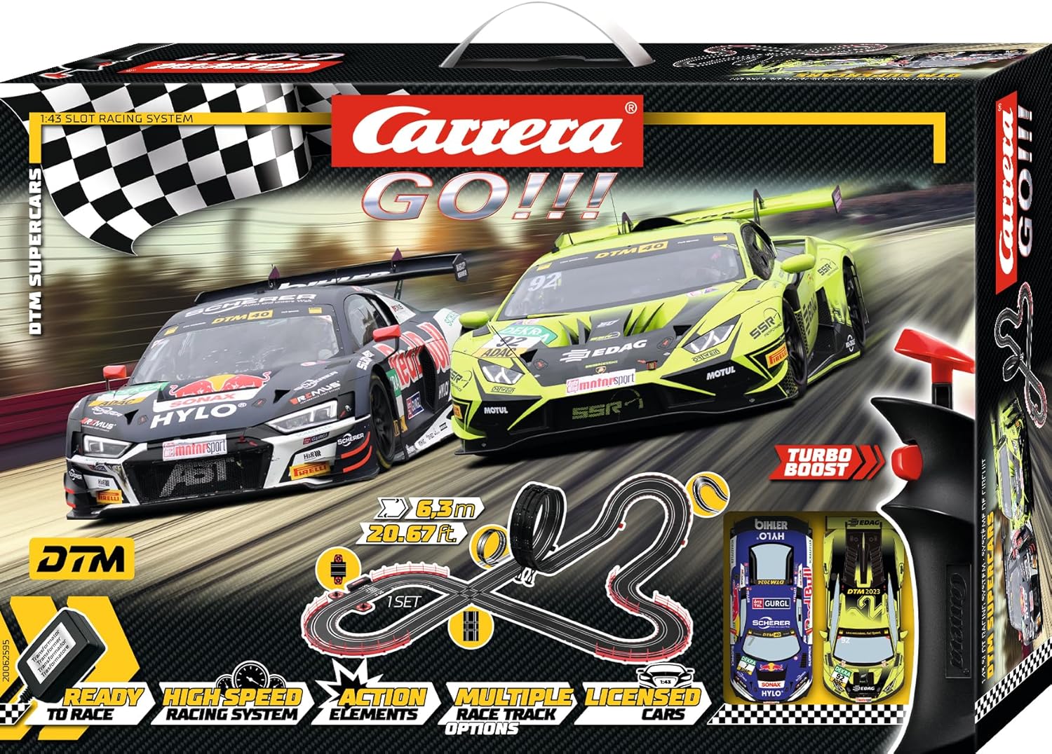Carrera GO!!! DTM Supercars Slot Car Racing Set Secondary image