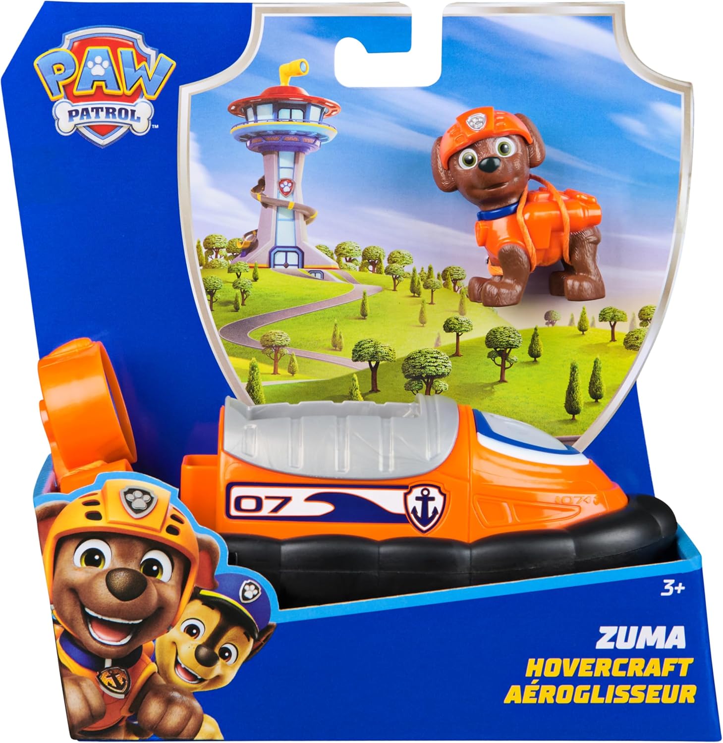 PAW PATROL, Air Cushion Boat with Zuma Dog Figure