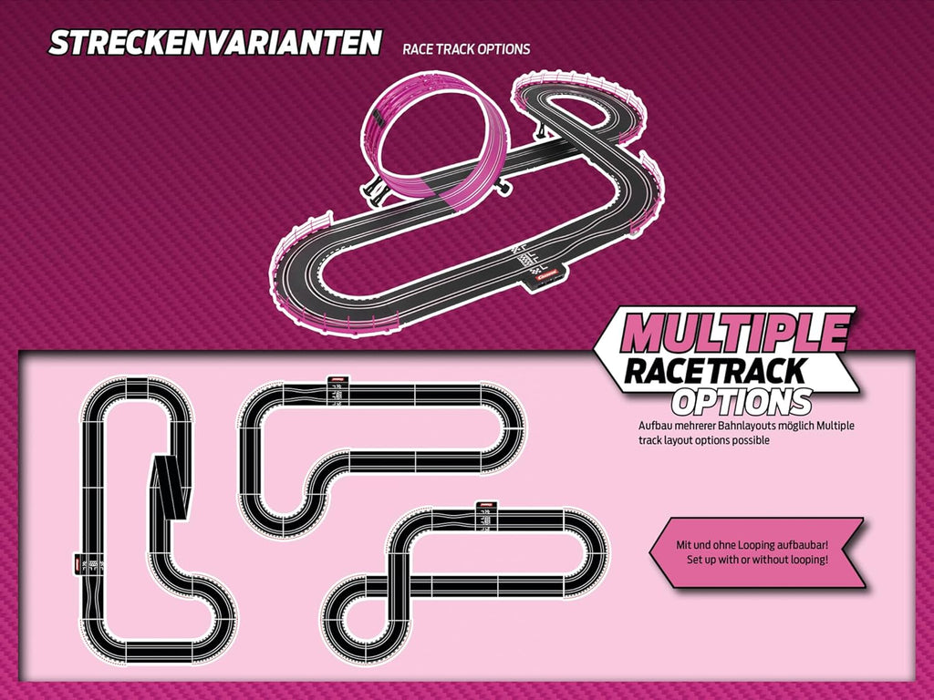 Carrera GO!!! Pink Action Racing Race Track Set