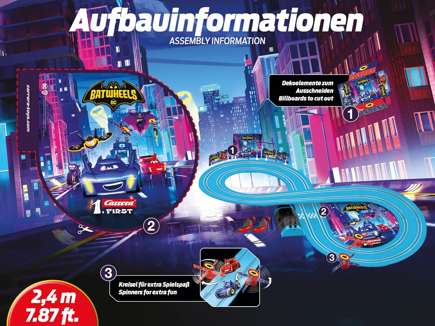 Carrera First I DC Bat wheels Race Track Set Secondary image