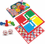 Ludo & Snake & Ladders Board Game Set for Kids & Adults