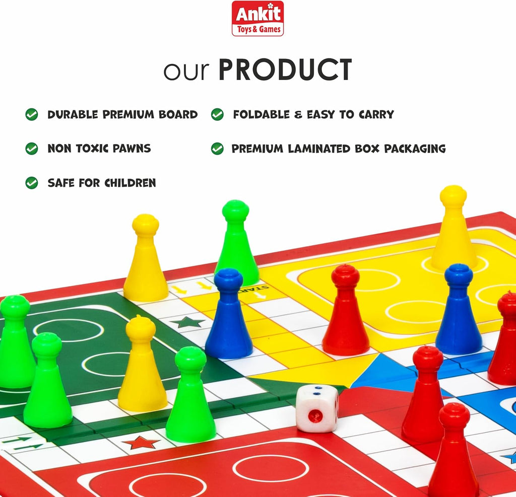 Ankit Toys & Games Ludo and Snake & Ladders Board Game