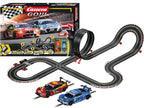 Carrera high-speed digital race track toy with colorful racing cars on a detailed track setup.