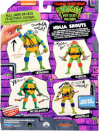 Playmates Mutant Mayhem 5.5-inch Raphael Ninja Shouts action figure with detailed ninja costume and expressive face.