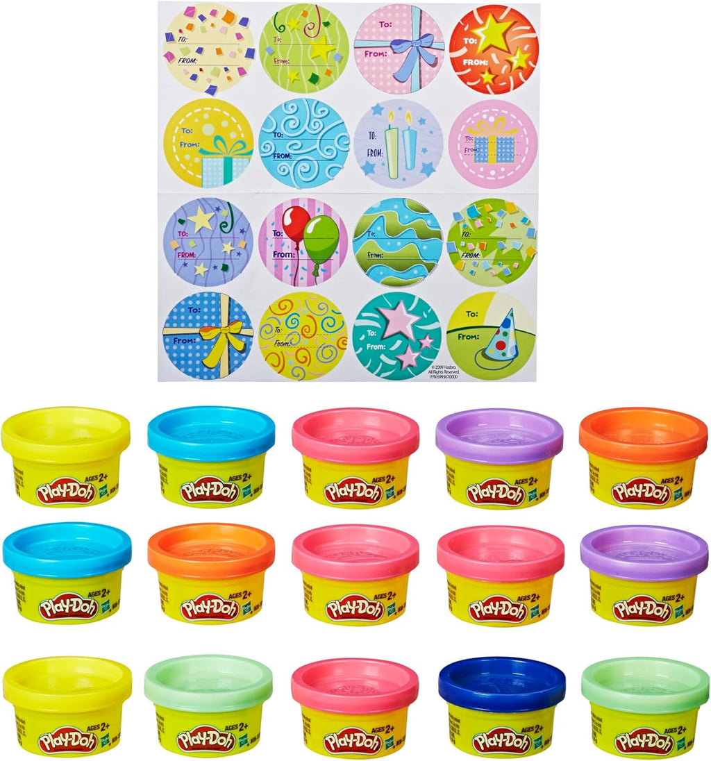 Play-Doh Party Bag, 15 Mini Play-Doh Cans for Kids Party Favors