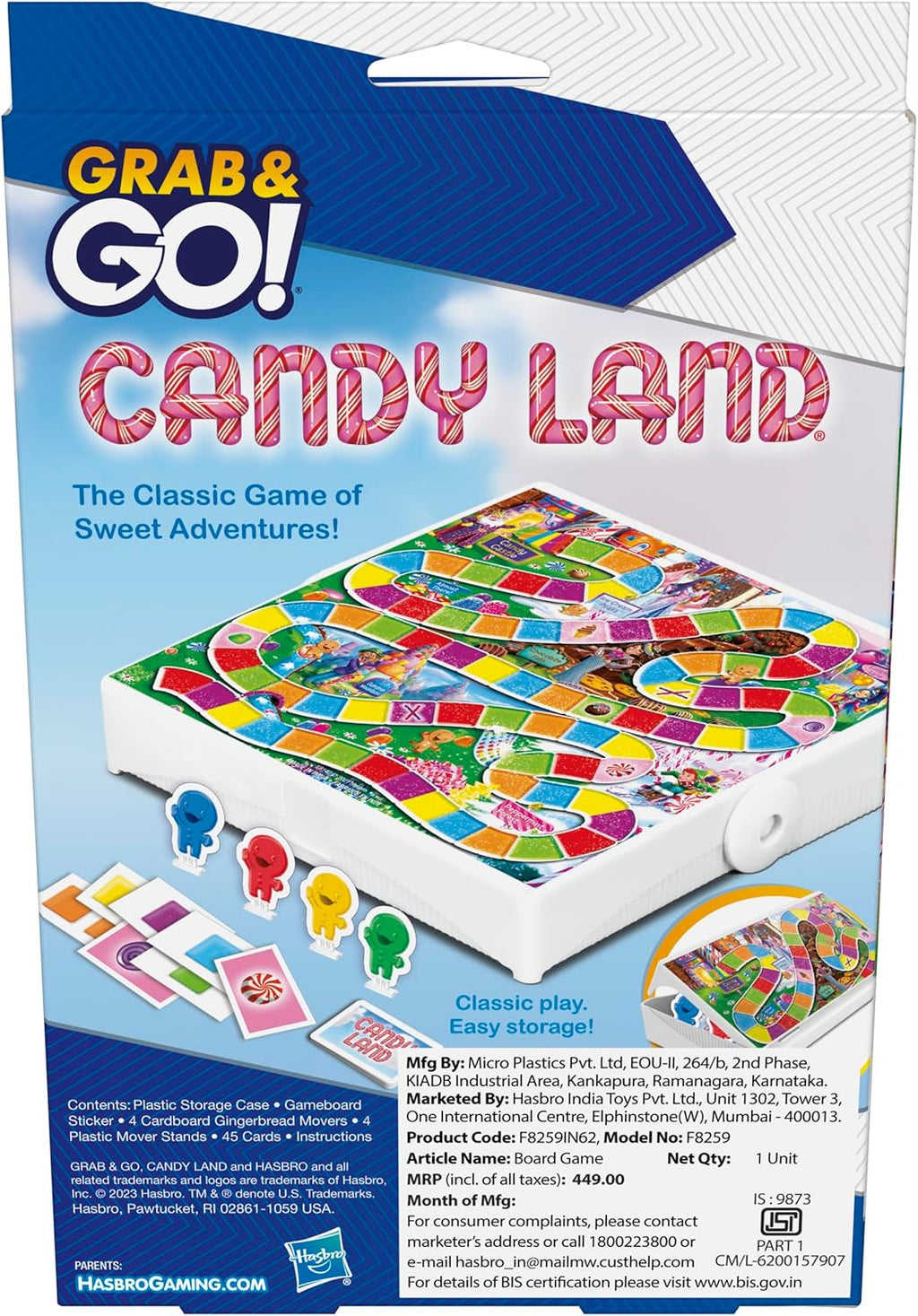 Candy Land Grab and Go Travel Board Games Assortment