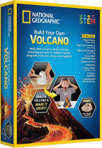 Playzokids National Geographic Build Your Own Volcano Science Kit with volcano model and educational experiment materials.