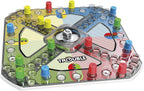 Hasbro Trouble board game with colorful playing grid and pop-up pegs for family fun and strategic gameplay.