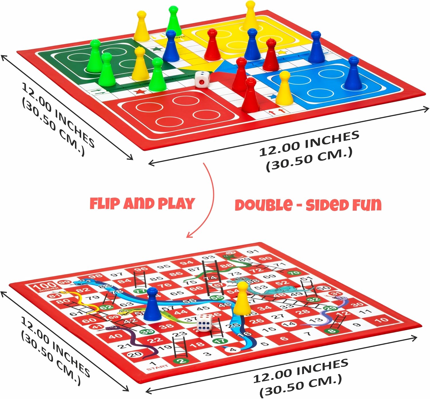 Ankit Toys & Games Ludo and Snake & Ladders Board Game