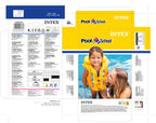 Yellow Playzokids Intex Deluxe Pool Swim Vest with adjustable straps for children's swimming safety.