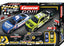Carrera GO!!! Nascar 3.6 race track set with colorful racing cars and track pieces for kids' toy racing game.