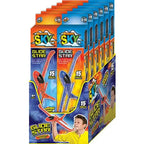 JARU Radical Sky Foam Glider toy with colorful assorted foam wings and body, ideal for outdoor play and flying fun.