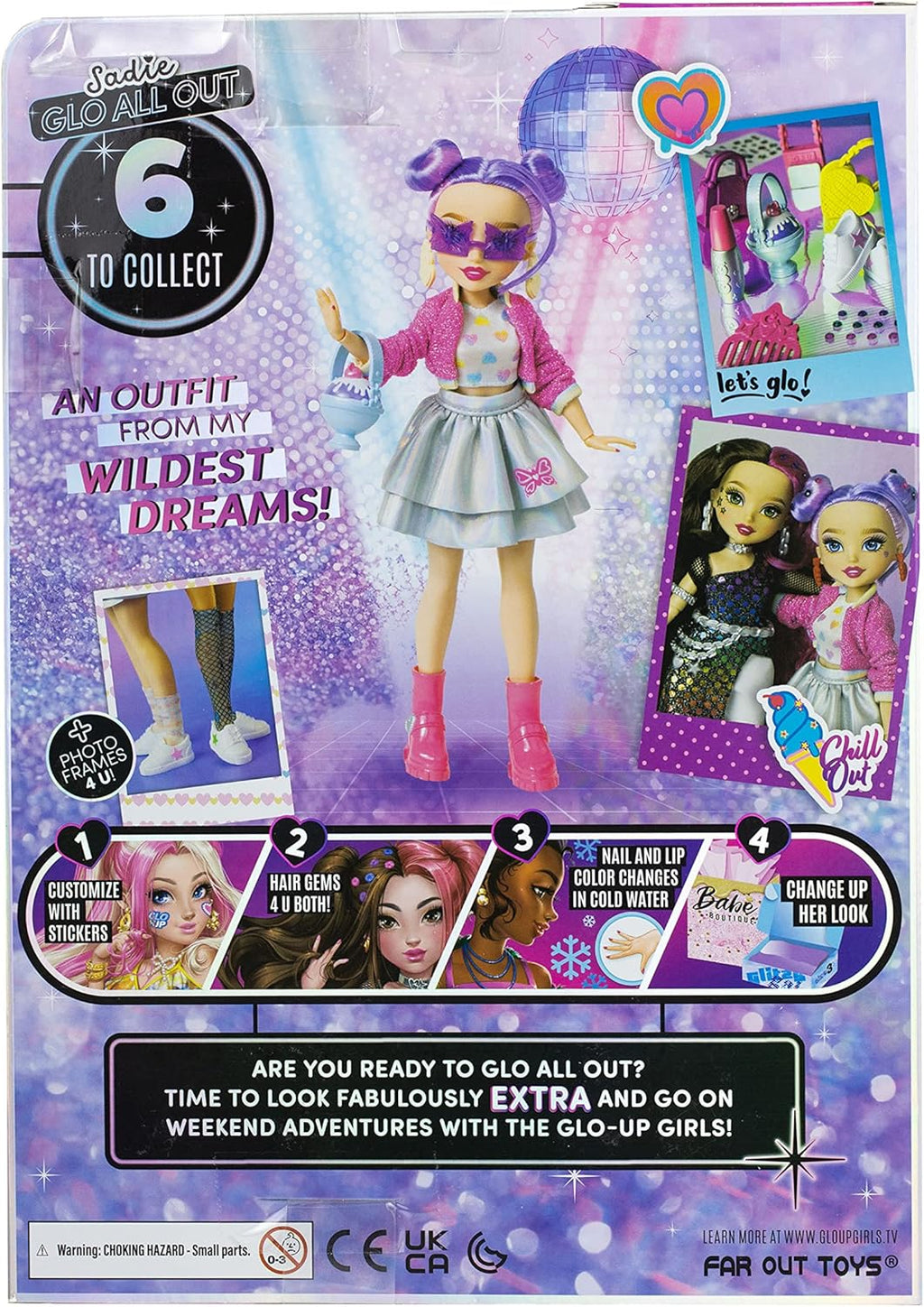 Playzokids Glo-Up Girls Sadie jewelry and hair gems set with face stickers and accessories for fun fashion styling.
