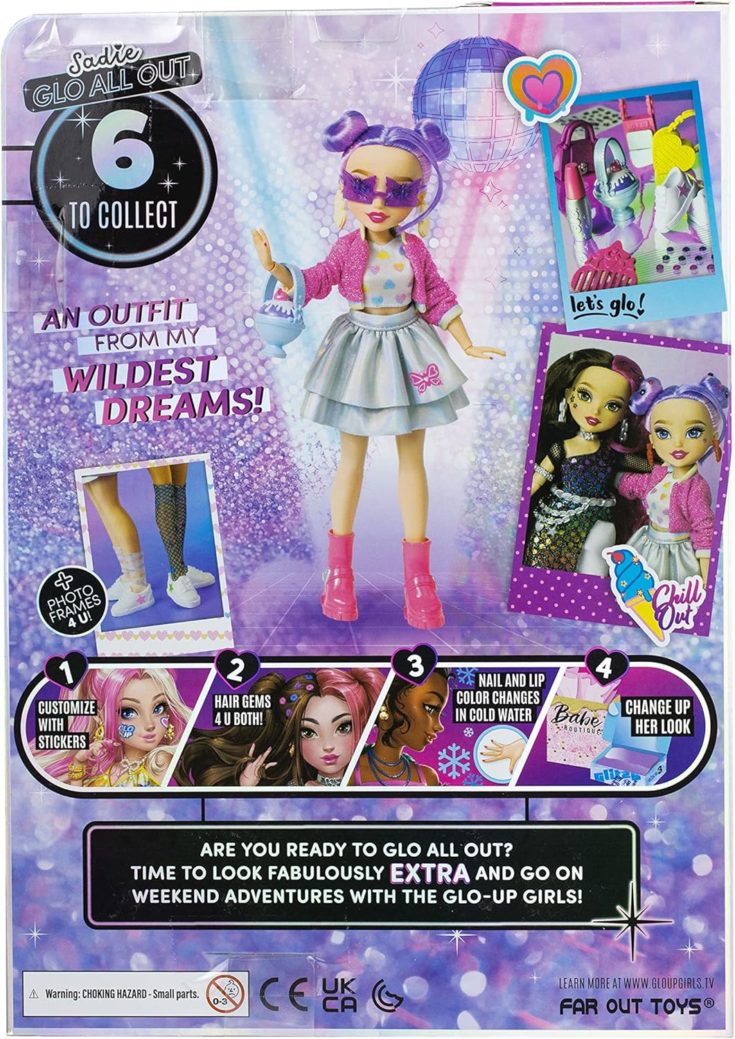 Playzokids Glo-Up Girls Sadie jewelry and hair gems set with face stickers and accessories for fun fashion styling.