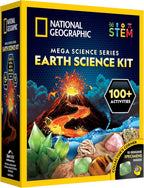 Blue marble Earth kit from Playzokids' Mega Science Series featuring a detailed model of the planet with labeled continents and oceans.