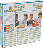 Playzokids Snakes & Ladders and 4-in-a-Row game bundle with colorful game boards and pieces for family fun.