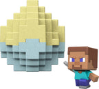 Minecraft Mini Mode Spawn Egg Assortment by Mattel featuring small collectible toy eggs with colorful designs and character images.