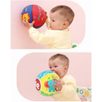 Fisher-Price baby play balls, 15cm colorful soft plastic balls for infants to grasp and play with.