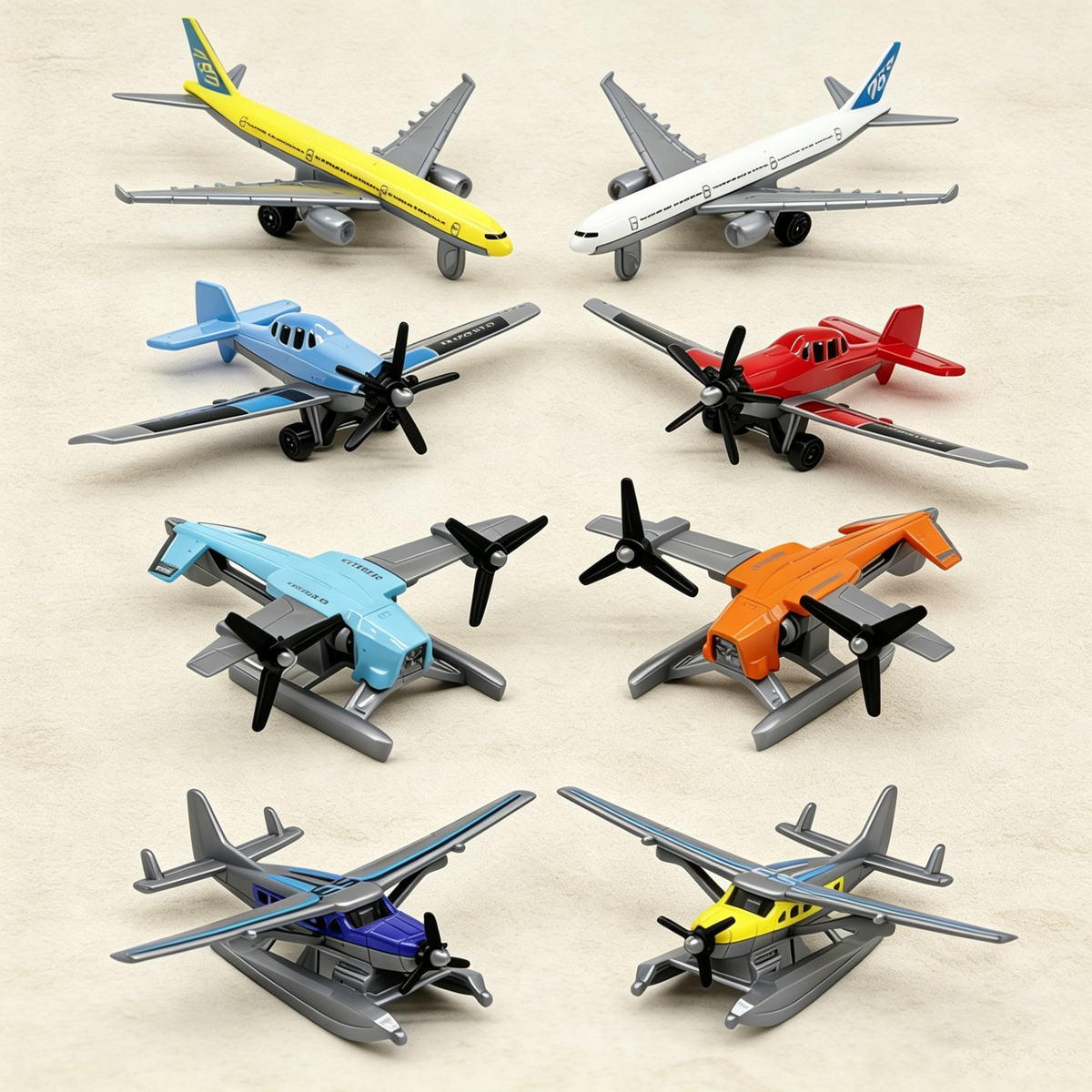Diecast Mini Airplane Toy Set (2 colors)