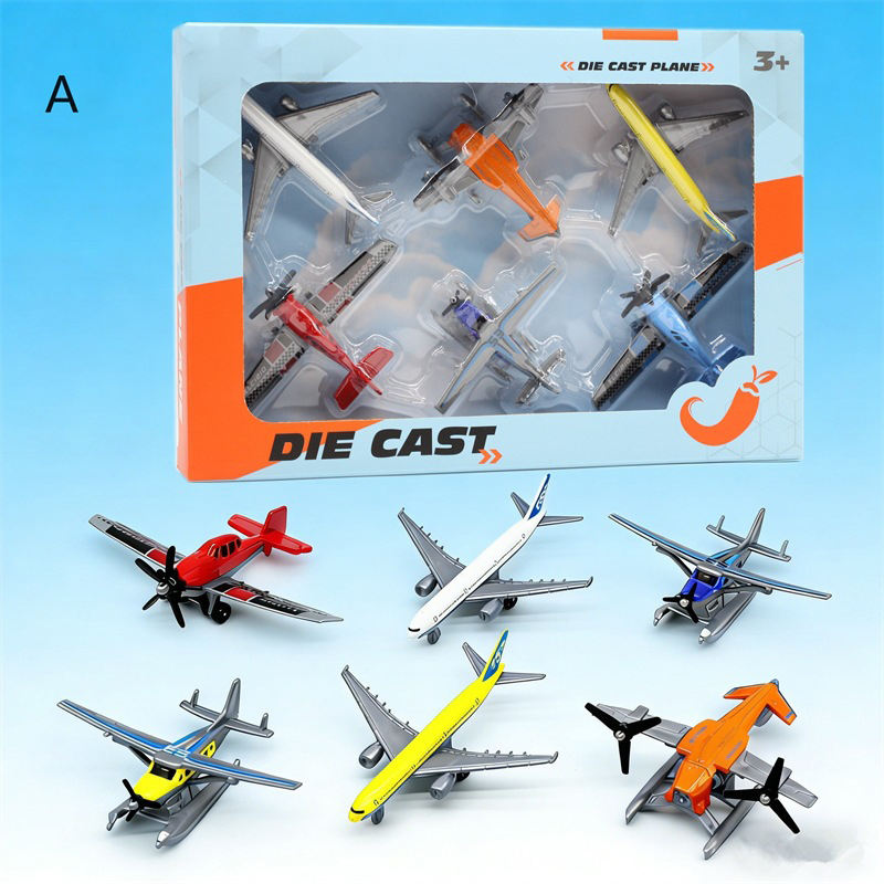 Diecast Mini Airplane Toy Set (2 colors)