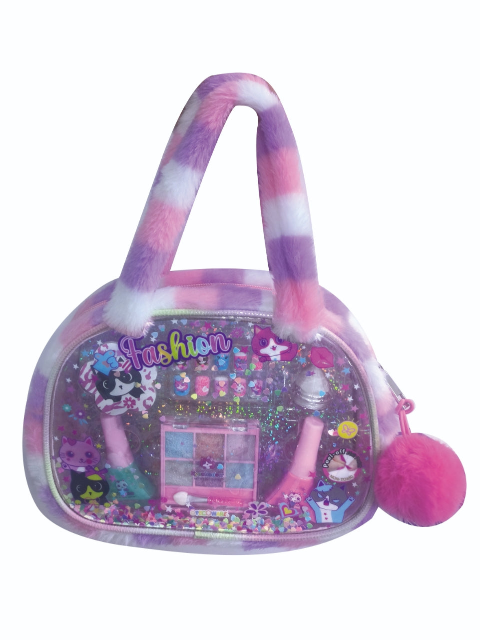 PECOWARE Carry All Beauty case with multiple compartments and zipper closure, ideal for cosmetics and personal items.