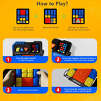 Electronic Sliding Puzzle Game – Handheld Brain Teaser Toy with Lights & Sound