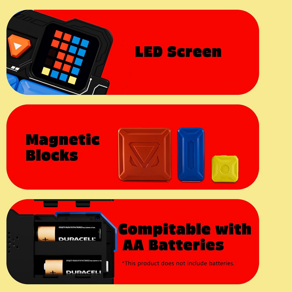 Electronic Sliding Puzzle Game – Handheld Brain Teaser Toy with Lights & Sound