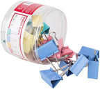Colorful Playzokids Deli Binder Clip in 41mm size, showing vibrant metal clips for organizing papers and documents.