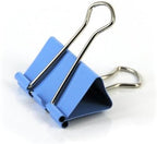 Set of 48 colorful 25mm Playzokids binder clips with assorted colors, ideal for organizing papers and documents.