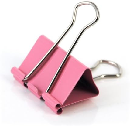 Set of colorful Playzokids 25mm binder clips in assorted colors, displayed in a pack of 48 on a white background.