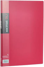 Open Playzokids Deli Rio A4 display book with 10 transparent pockets, ideal for organizing documents and artwork.