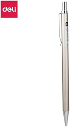 Playzokids Deli Metal Mechanical Pencil 0.7mm, durable writing pencils, pack of 36, with sleek metal design and eraser tip.
