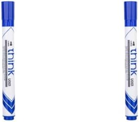 Playzokids Deli Dry Erase Marker Bullet Tip in Blue, ideal for writing on whiteboards and dry erase surfaces.