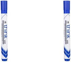 Playzokids Deli Dry Erase Marker Bullet Tip in Blue, ideal for writing on whiteboards and dry erase surfaces.