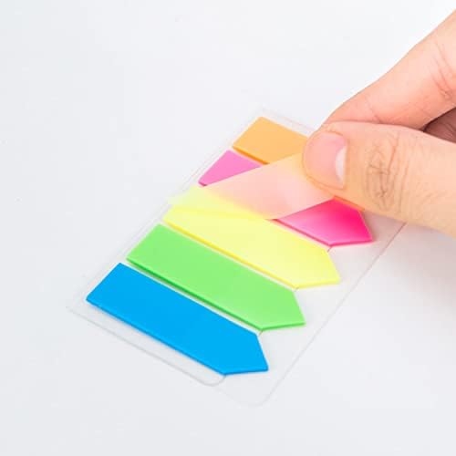 Colorful Playzokids deli film index tabs, 43x12mm, in five vibrant colors for organizing and labeling documents.