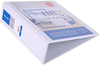 Playzokids Deli A4 presentation 2D ring binder with 3-inch rings, ideal for organizing documents and presentations.