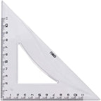 Set of four transparent plastic rulers by Playzokids, displaying measurement marks and different lengths for school and craft use.