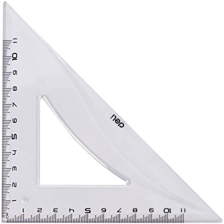 Set of four transparent plastic rulers by Playzokids, displaying measurement marks and different lengths for school and craft use.
