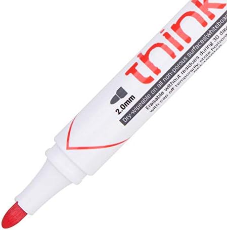 Red bullet tip Deli Dry Erase Marker by Playzokids with a sleek design on a white background.