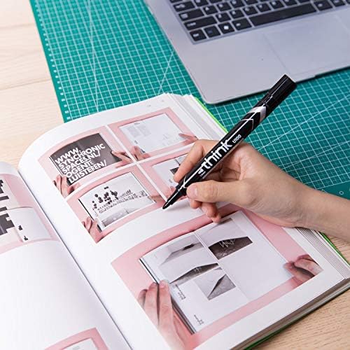 Deli Permanent Marker Bullet Tip Black – Long-Lasting Ink Marker Secondary image