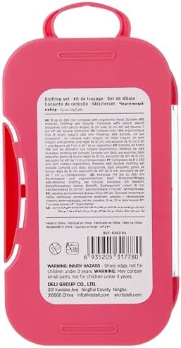 Deli Mathematical Instrument Set 8 pcs With Pencil Secondary image