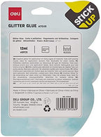 Shiny Playzokids Deli Glitter Glue 12ml tube with colorful glitter for craft projects and decorating.