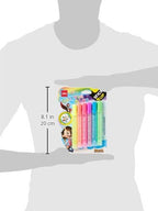 Shiny Playzokids Deli Glitter Glue 12ml tube with silver glitter, ideal for craft projects and decorating.