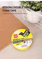 Playzokids Deli double-sided mounting tape, 1mm thick, 25.4mm wide, 5m long, shown in the image.