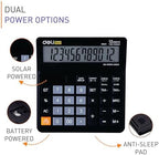 Plastic Deli Calculator by Playzokids with 120 steps, 12-digit display, showing buttons and digital screen for precise calculations.