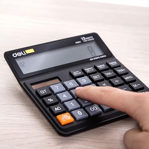 Playzokids Deli Calculator in plastic with 120 steps and 12 digits, featuring a digital display and colorful buttons. Main image