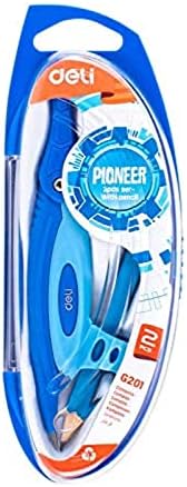 Playzokids compass with built-in pencil holder, adjustable metal compass for drawing and drafting, ideal for students and artists. Main image