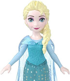 Mattel Disney Frozen Elsa 4-inch mini doll with detailed dress and signature hairstyle, perfect for collectible play.