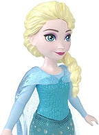 Mattel Disney Frozen Elsa 4-inch mini doll with detailed costume and accessories, perfect for play and display.